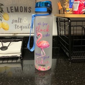 🦩32 oz Oh for Flock Sake Drink Your water Bottle 🏖